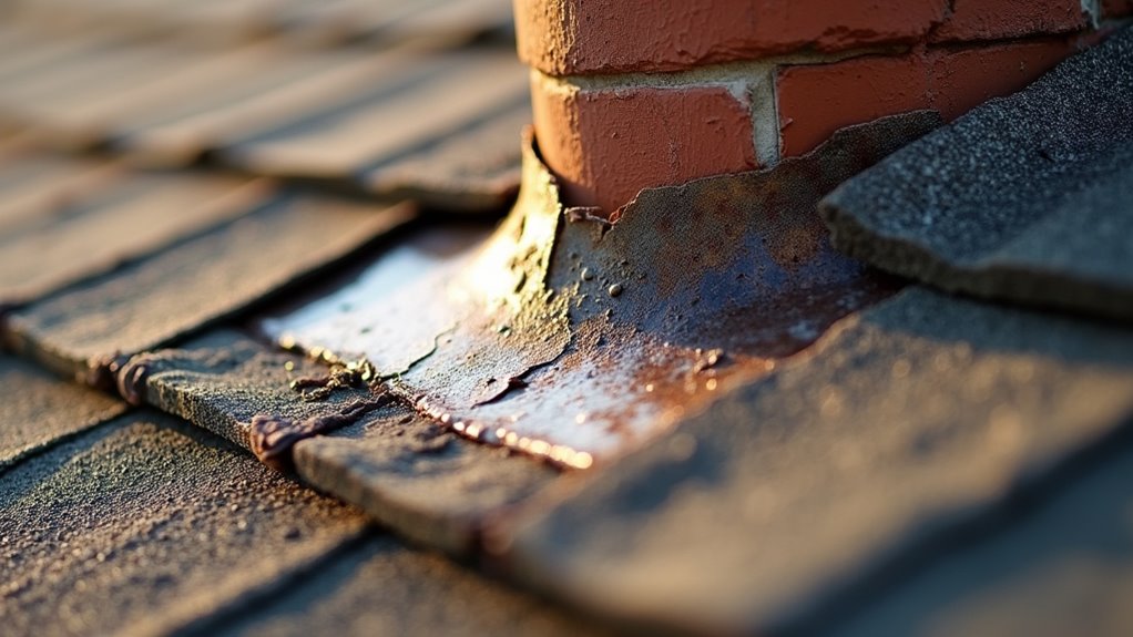 chimney flashing repair process