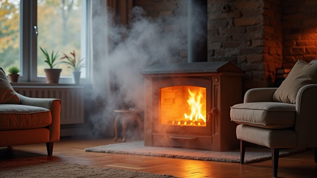 chimney smoke indicates danger