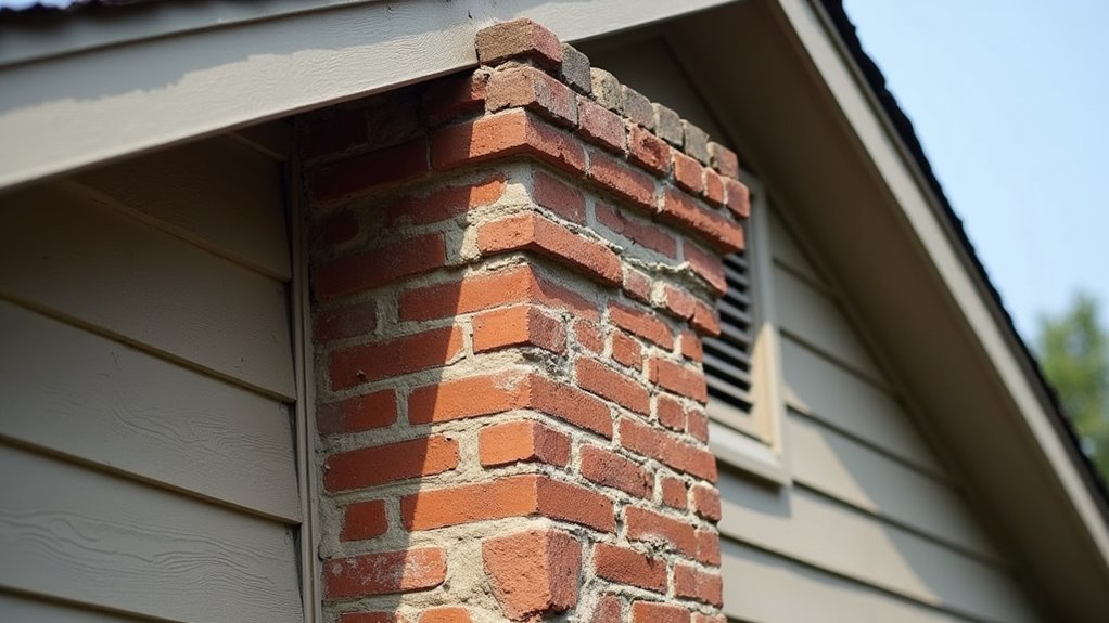 chimney structural failure signs