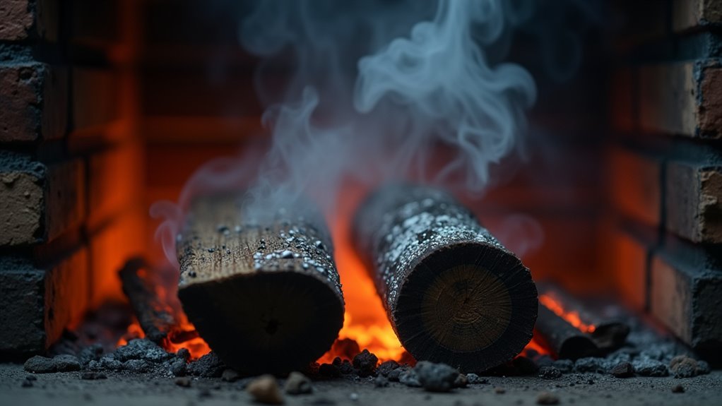 wet firewood breeds creosote