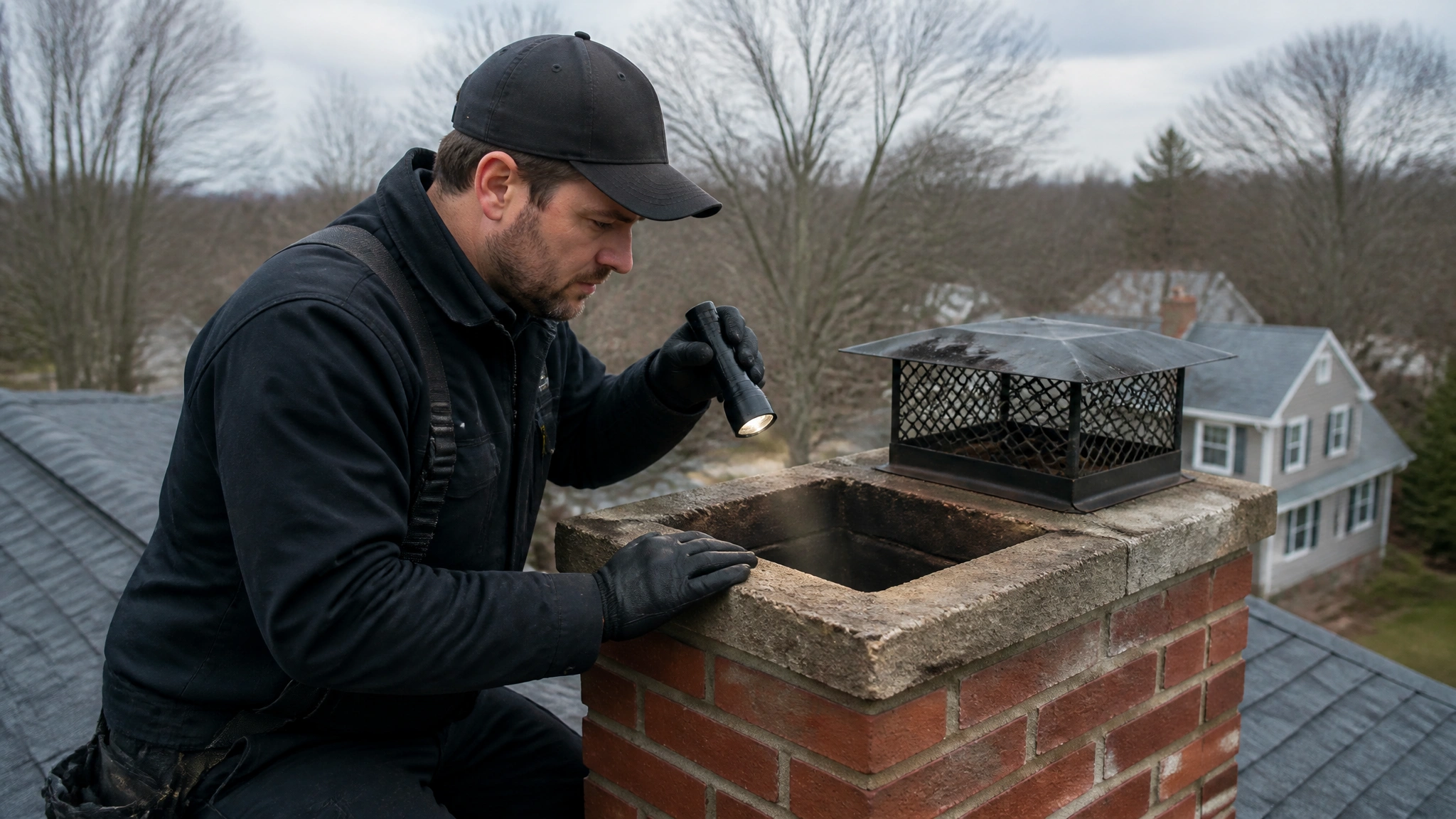 video scanned flue safety check