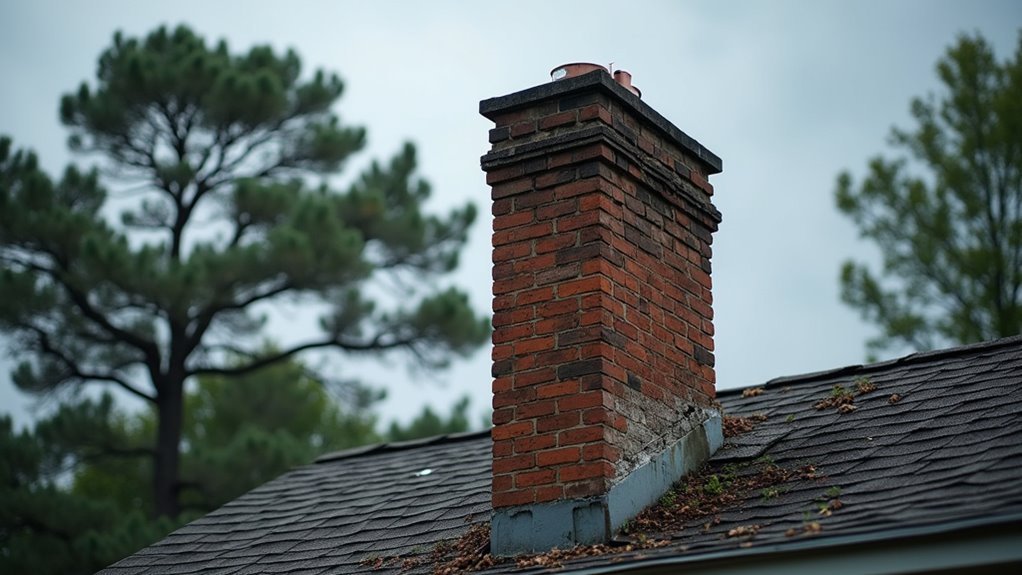 high winds chimney damage georgia