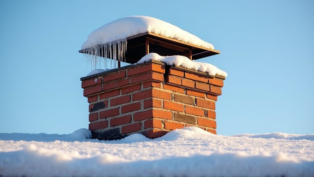 check chimney for winter damage