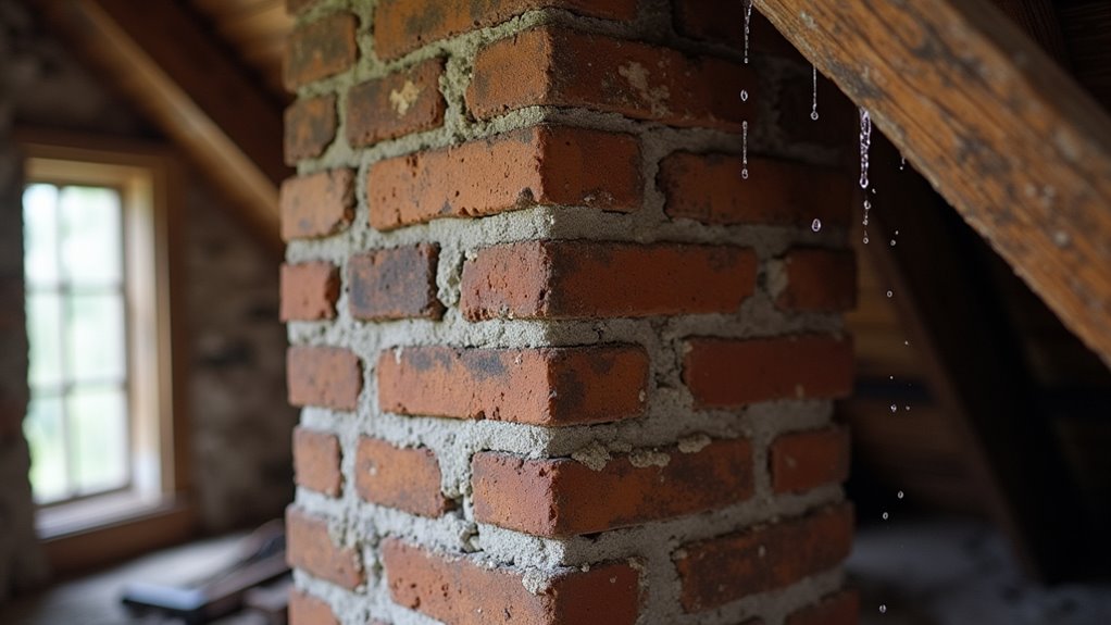 chimney condensation vs rainwater