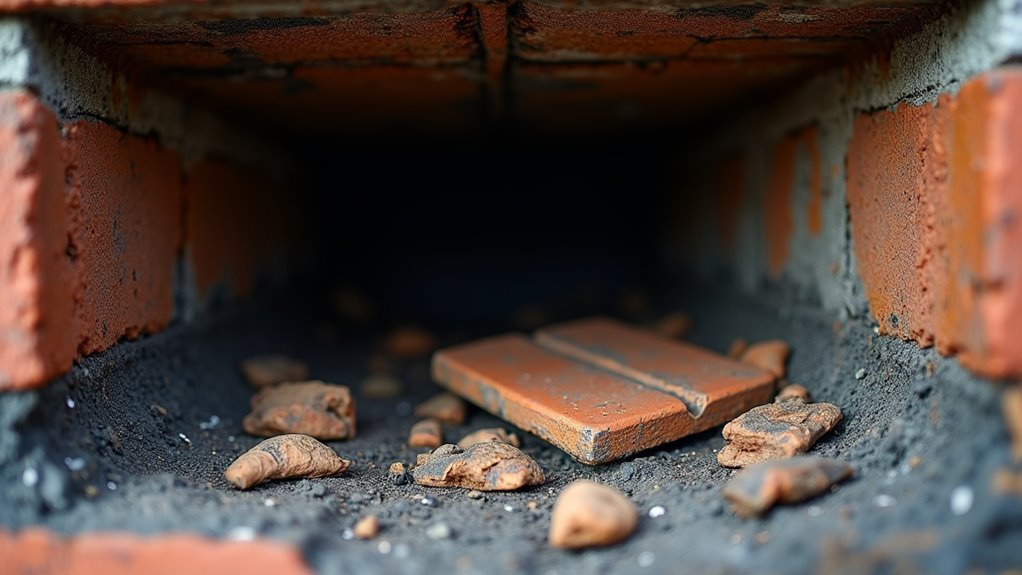 damaged chimney liner signs